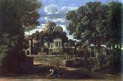 Nicolas Poussin the ashes of phocion collected by his widow oil painting